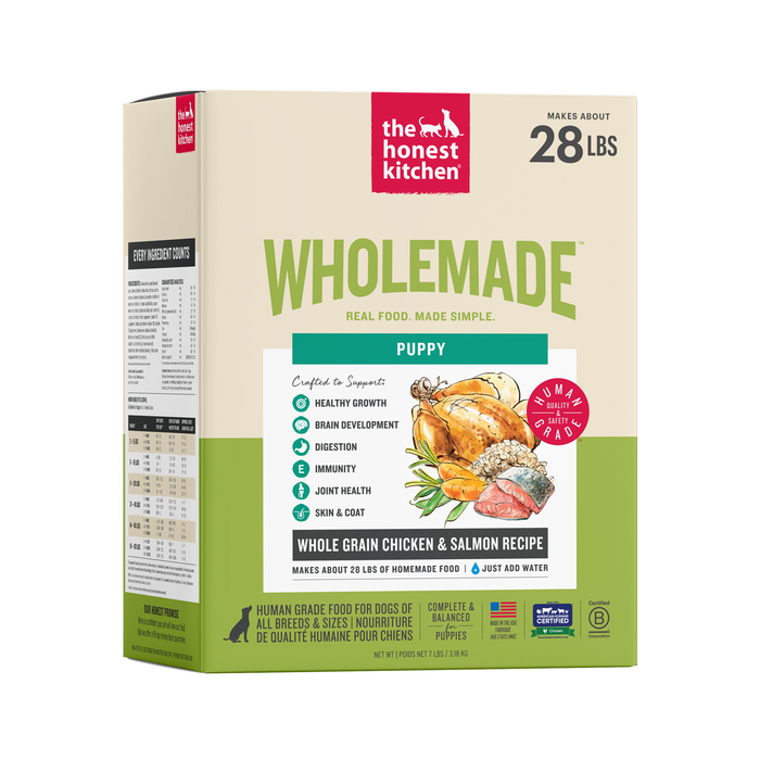 Wholemade Whole Grain Chicken & Salmon Dehydrated Puppy Dog Food