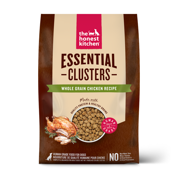 Whole Grain Chicken Essential Clusters Dry Dog Food from The Honest Kitchen