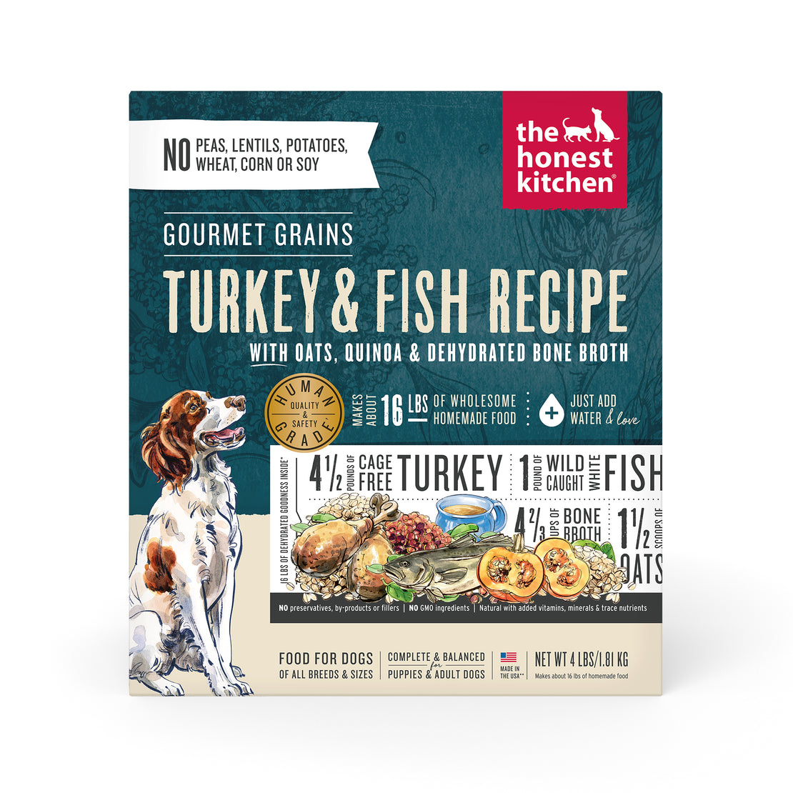 Dehydrated Gourmet Grains Turkey & White Fish