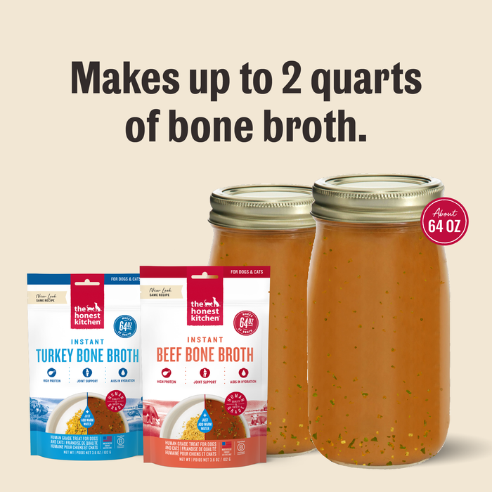 Instant Turkey Bone Broth with Turmeric