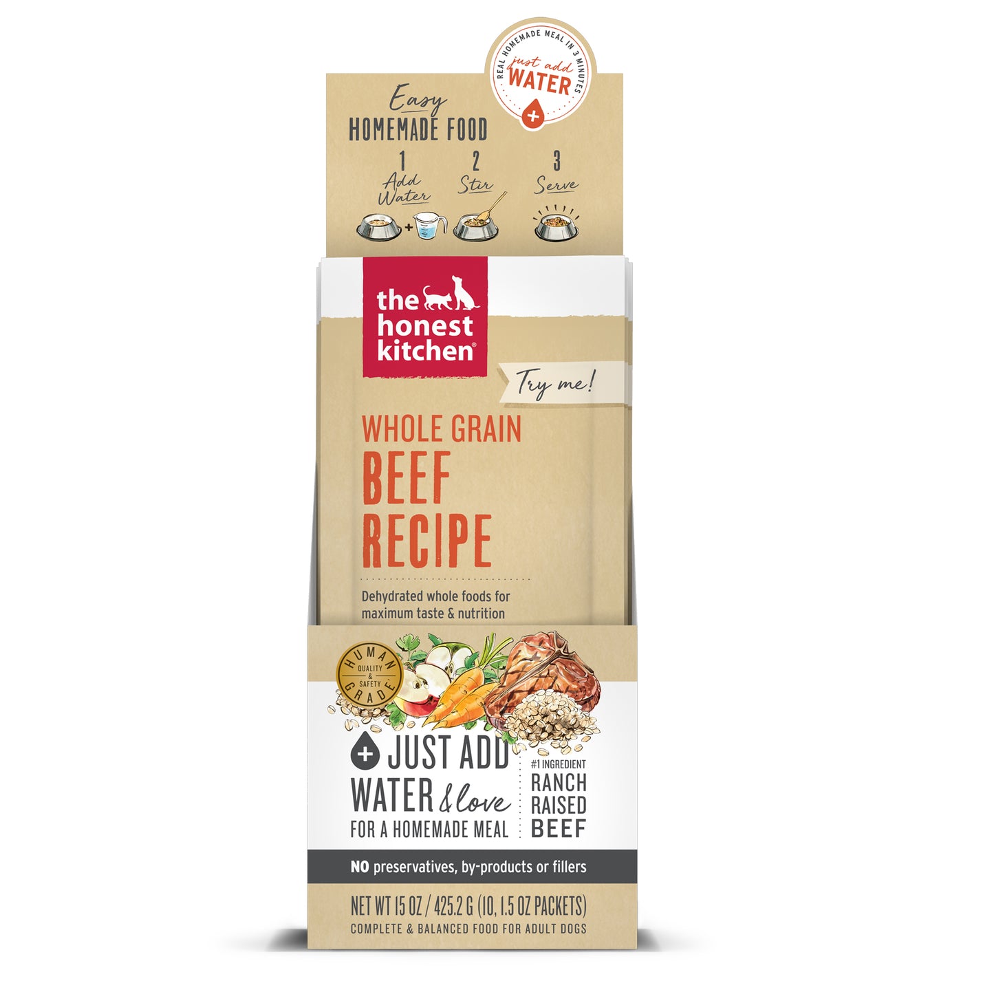 Dehydrated Whole Grain Beef