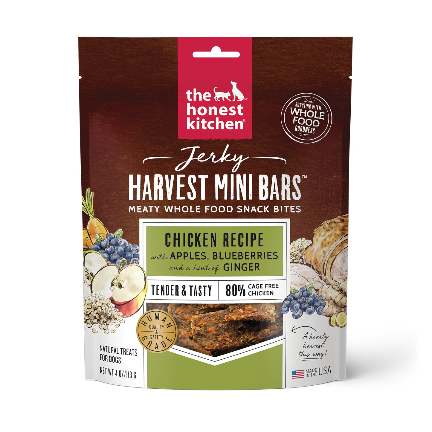 Chicken Jerky Harvest Bars