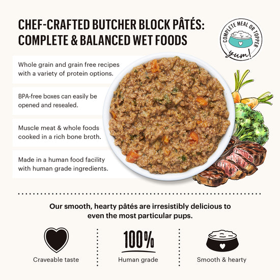 Beef, Cheddar & Farm Veggies Butcher Block Pâté