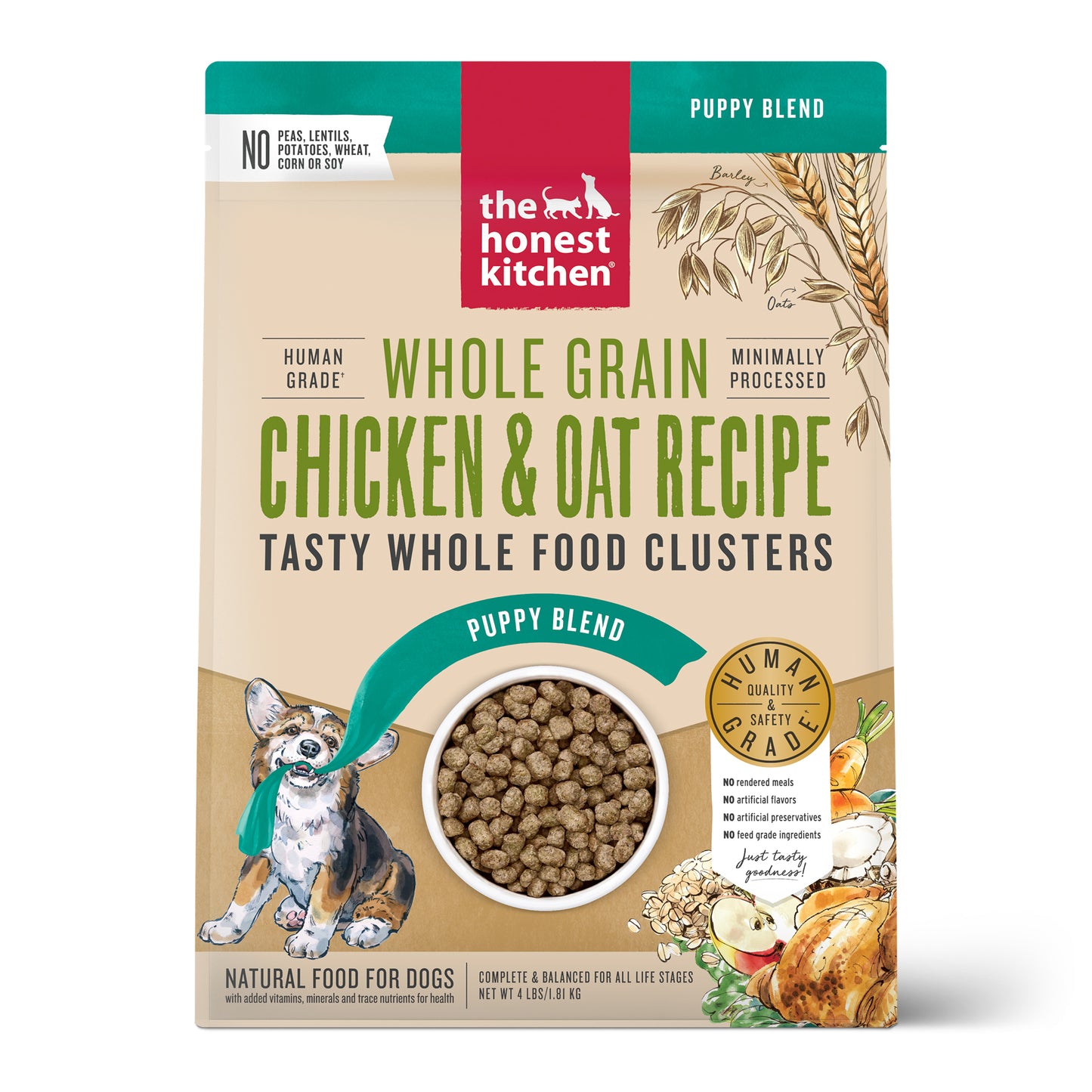 Whole Grain Chicken Clusters for Puppies