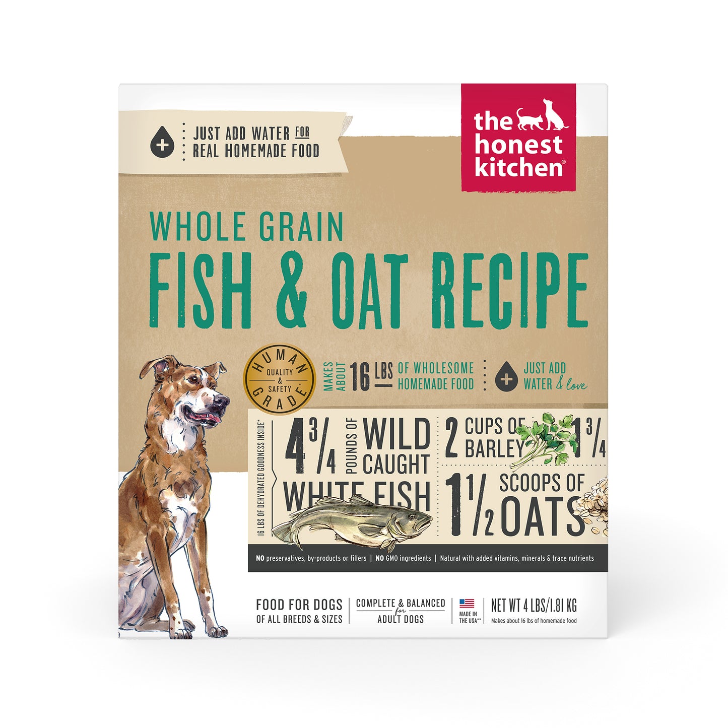 Dehydrated Whole Grain Fish & Oat