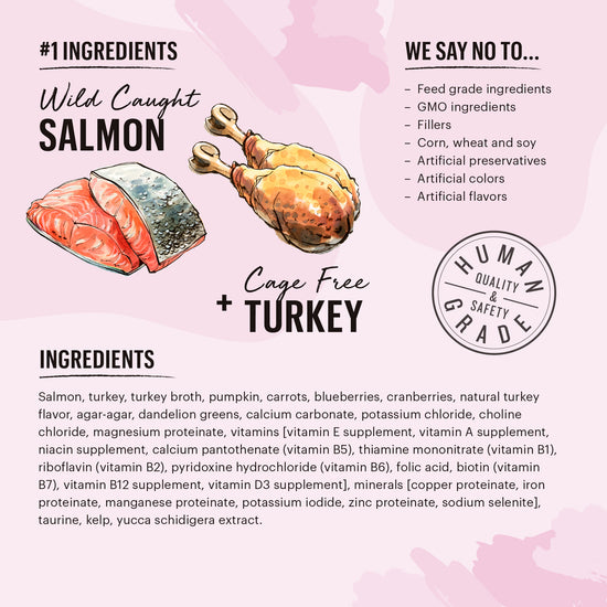 Grain Free Salmon & Turkey Câté (Pâté)