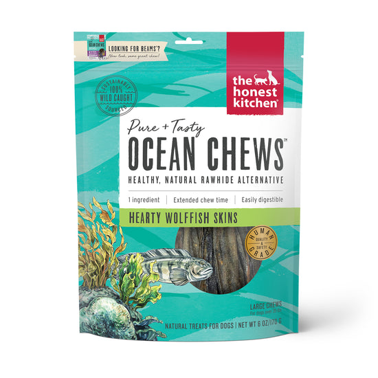 Ocean Chews Hearty Wolffish Skins Beams